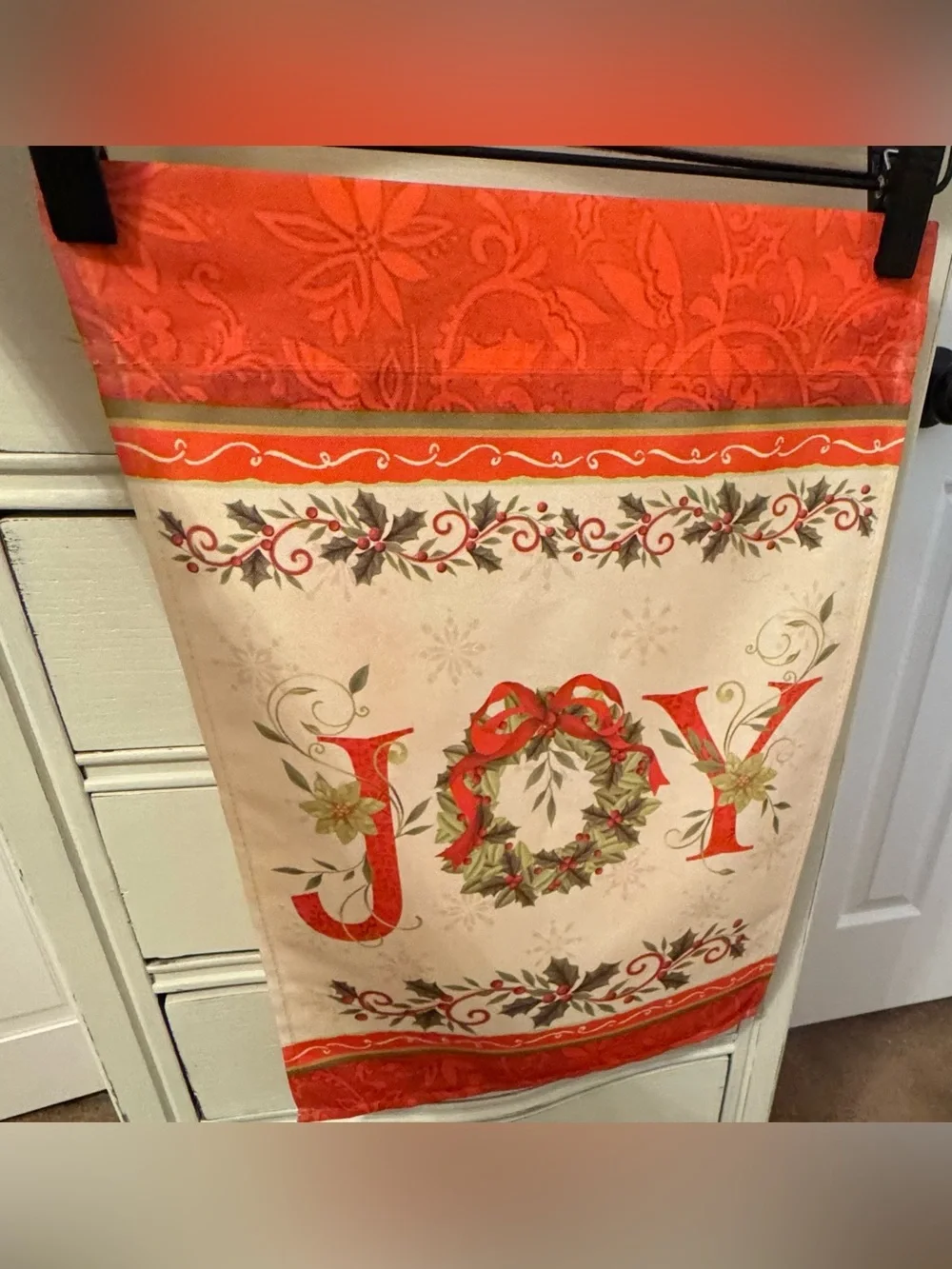 Holiday 'JOY' Garden Flag 12” x 18” 🎄